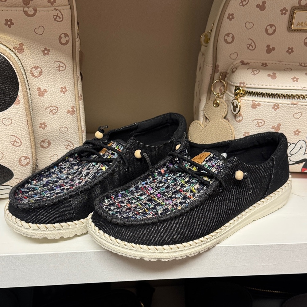 New Hey Dude Wendy Funk Crafted Tweed Size 9